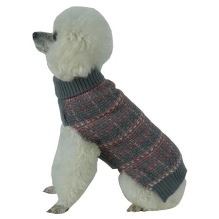PetPurifiers Vintage Symphony Static Fashion Knitted Dog Sweater44; Extra Small
